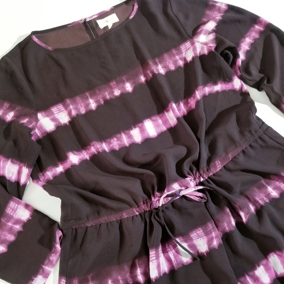 LOU & GREY Tie Dye Purple Mini Dress Medium - Picture 6 of 13